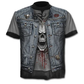 2020 Nova Zasnova majica s kratkimi rokavi moški/ženske heavy metal grim Reaper Lobanje 3D natisnjeni t-majice priložnostne Harajuku slog tshirt ulične vrhovi