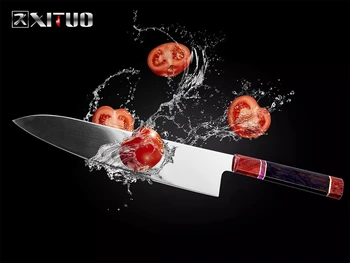 XITUO 9 Inch Japonski Kuhinjski Nož vg10 Visoko vsebnostjo Ogljika iz Nerjavečega Jekla Kuhar Nož za Rezanje Rib, Kruha Filetiranja Odrezanje Losos Santo