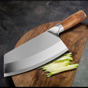 8inch Kitajski Kuhar Nož iz Nerjavečega Jekla, Mesa, Zelenjave, Sekljanje, Rezanje Cleaver Kuhinjski Nož Gospodinjstvo, Kuhanje Orodja