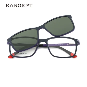 KANSEPT Moških Posnetek Na Očala Optičnih Očal Polarizirana sončna Očala Ženske Magnetizem Stilsko Klasična Očala Očala T6205