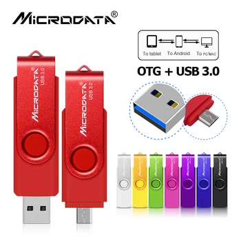 High speed USB 3.0 Kovinska Vrtljiva USB Flash Drive Pero Disk 128GB 32GB 64GB 8GB 16GB Hitro Pendrive Pomnilniški Ključek USB