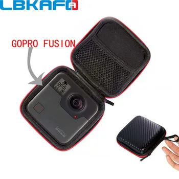 LBKAFA Prenosna torbica za dodatno Opremo Anti-shock Polje Skladiščenje Vrečka za Gopro Fuzije Za Xiaomi mijia 360-Stopinjski Panoramski Fotoaparat