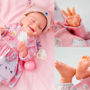 Novorojenček Spi Baby Doll 20 Centimetrov Prerojeni Toddle Darilo Igrača Za Otroke, Baby Doll Igrače