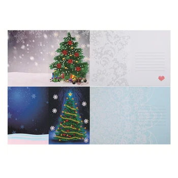 5D DIY Diamond Slikarstvo voščilnico Posebno Oblikovan Diamond Vezenje Božični Kartice Razglednice Rojstni dan, Božič Darilo