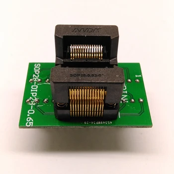 SSOP28 TSSOP28, da DIP28 Programiranje Vtičnico Igrišču 0.65 mm spiral IC v Telo Širina 4.4 mm 173mil OTS-28-0.65-01 Flash Test Socket Adapter