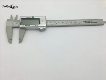 SmileMango Brezplačna dostava 6inch LCD 150 mm Digitalni Elektronski Ogljikovih Vlaken Vernier Kaliper Merilnik Mikrometer