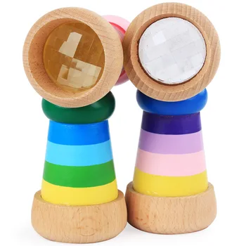 Lesene poligonske prizmo učinek kaleidoscope otrok oprijem izobraževanja v zgodnjem otroštvu izobraževalne igrače, igrače za otroke