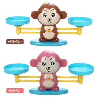 Zgodnje Izobraževanje Igrača Opica Bilance Število Igrača Montessori Štetje Poučevanje Otrok, Družinske Igre