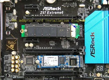 PCI Express PCI-E 4X M. 2 NGFF M-Ključ do 2013 za Apple Macbook SSD Pretvori Kartico A1493 A1502 A1465 A1466