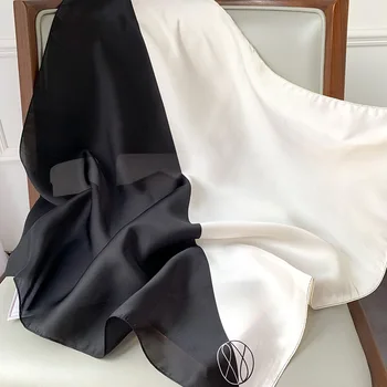2021 Modno Ruto Saten Svila Vratu Šal Za Ženske Tiskanja Hidžab Šali Ženski 70*70 cm Kvadrat Šali in Obloge Rute Za Lady