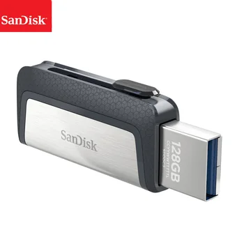 SanDisk SDDDC2 Skrajna Tipa C, USB 3.0 in 3.1 64GB 128GB Dvojno OTG USB ključek 32GB Pero Pogon USB Stick Micro USB
