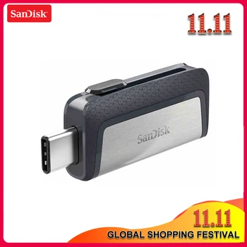 SanDisk SDDDC2 Skrajna Tipa C, USB 3.0 in 3.1 64GB 128GB Dvojno OTG USB ključek 32GB Pero Pogon USB Stick Micro USB