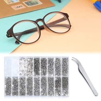 1000PCS/Veliko Očala Popravil Vijak Razvrstan Kit Očala Gledanje Očala sončna Očala Orodje za Popravilo Kit se Uporablja Za pritrditev Očal/Watche