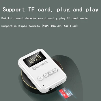 Zasebni analogni in digitalni zaslon Bluetooth sprejemnik AUX avto adapter Bluetooth računalnik, TV Bluetooth, FM oddajnik 5.0