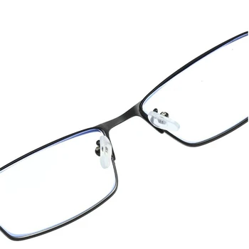 Poslovni moški 1.56 Aspherical Recept Očala Ženske Retro Kovinskih Kvadratnih Kratkovidan Očala Dioptrije 0 -0.5 -0.75, Da -6.0
