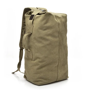2019 Stilsko Velike zmogljivosti Man potovalna torba gorniški nahrbtnik moški vrečke platno vedro torba Moški Platneni Nahrbtniki