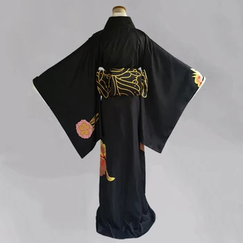 Anime Strip Demon Slayer Kimetsu ne Yaiba Cosplay Kostume Kibutsuji Muzan Cosplay Kostum Kimono Uniforme, Obleke, Obleke za Odrasle