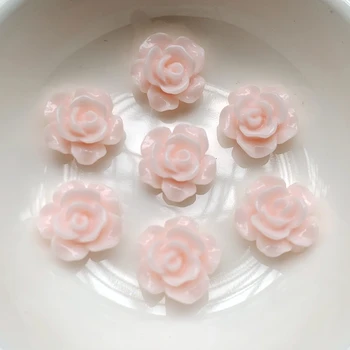 100 KOZARCEV 13mm Mešanje Barv Srčkan Smolo Rose Cvetje Flatback Chrysoprase DIY Nakit/Plovila Dekoracijo