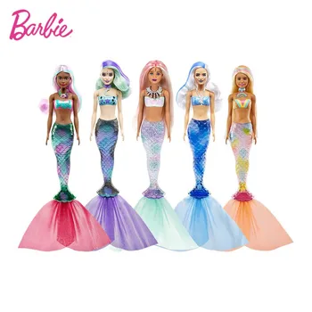 Prvotni Barbie Lutke morska deklica Presenečenje Barve Razkrivajo, Slepo Polje, Igrača, s Lutke, Dodatki Baby Doll Igrače za Dekleta Princesa Obleko