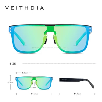VEITHDIA blagovne Znamke Retro Aluminija sončna Očala Moda Polarizirana Vključevanje Objektiv Letnik Očala Pripomočki sončna Očala Za Moške 6881