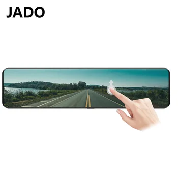 JADO T690 12-palčnim 1080P Objektiv Vožnje Video Snemalnik Dash Cam Avto Dvr Kamera Dashcam FHD Dvojno 24 Urah Avto Pogled od Zadaj Kamero Kul
