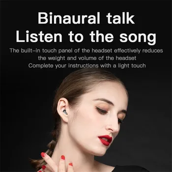 Bluetooth 5.0 Res Brezžične Stereo Mini Športne Slušalke Za V Uho Čepkov