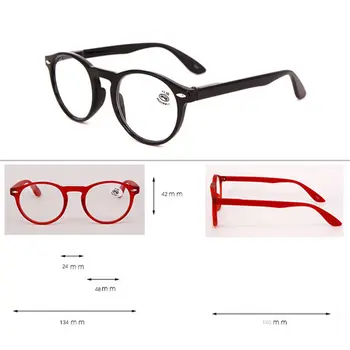 Moda Krog Obravnavi Očala Moški Ženske Retro Rdeča Modra Črna Očala Letnik Ultralahkih Očal Okvir
