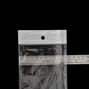 100 kozarcev 10.5x72cm Jasno OPP Plastične embalaže Vrečko Samolepilne Dolgo Pregleden Poli Lasuljo Pakiranje Torbe za Hairpiece Lase Razširitve