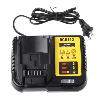 Dcb112 Li-Ionska Baterija Polnilec Za Dewalt Za 10,8 V, 12 V 14.4 V 18V Dcb101 Dcb200 Dcb140 Dcb105 Dcb200 Črna,Litijeva baterija polnilnik