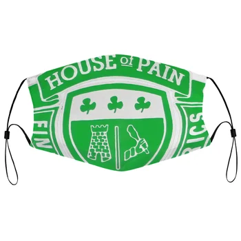 Prah masko s filtrom Hiša Bolečine Band Logotip Bela