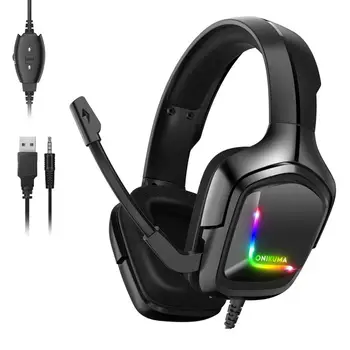 K20 Žično Gaming Slušalke Head-Mounted Slušalke Igra Slušalke z Mikrofonom Globok Bas Stereo za PS4 za Xbox PC
