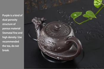Vroče Prodaje Kitajski Yixing vijolično gline Čajnik,Raditional zmaj čaj pot Veliko zmogljivost Ročno gline čaj nastavite grelnik vode kung fu čajnik