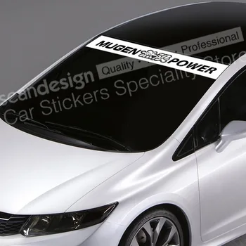 Za Honda Mugen Moč Tip A NSX FIT Soglasju S2000 DRŽAVLJANSKE Auto SUV Nalepke Nalepke Nepremočljiva Vetrobransko steklo Nalepke QCPP