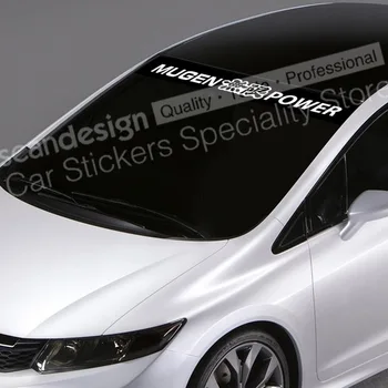 Za Honda Mugen Moč Tip A NSX FIT Soglasju S2000 DRŽAVLJANSKE Auto SUV Nalepke Nalepke Nepremočljiva Vetrobransko steklo Nalepke QCPP