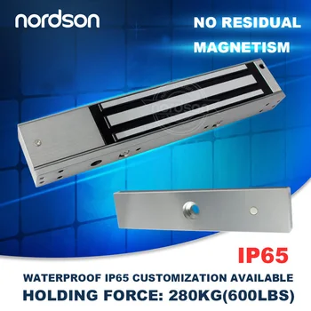 Nordson Original DC12V/24V dvokrilna Vrata, Vgrajena 280kg/600lbs LED Elektronske Magnetne Ključavnice Za Dostop do Sistema za Nadzor Ognjevarnosti