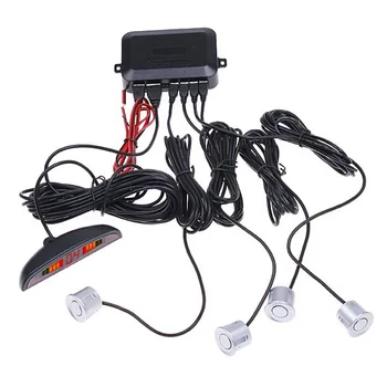 Avto Auto Parktronic LED Parkirni Senzor S 4 Senzorji za Vzvratno Backup Parkirišče Radarski Zaslon Detektor, Sistem za Osvetlitev Zaslona