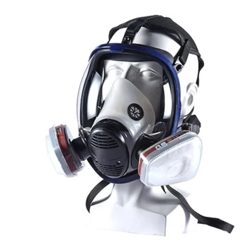 Multi-Kemijske plinsko masko, 6800 poln obraz masko, respirator, poln obraz masko z emisijami ogljikovega filtra, Industrijska, spray barve