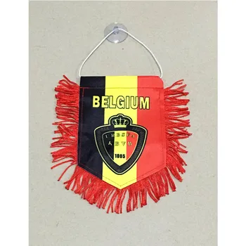2018 Svetovno Prvenstvo v Nogometu Belgija Nogometna 15 cm*16 cm Dvojne stene, Božični Okraski za Avto Dom Zastava Banner Darila