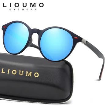 LIOUMO 2020 blagovno Znamko Design Moški Ženske Klasičen Retro Zakovice Polarizirana sončna Očala TR90 Noge Ovalne UV400 lentes de sol mujer zonnebril