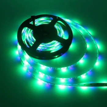 LED Trakovi Luči RGB Svetlobe LED Trak 3528 SMD Prilagodljivo Barvno Spreminjajoče se Svetlobe Niz za Domačo Razsvetljavo, Kuhinjo, Posteljo Dekoracijo
