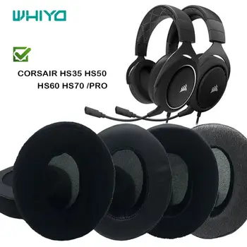 Whiyo Mehko Žametno Zamenjava EarPads za CORSAIR HS35 HS50 HS60 HS70 PRO Slušalke Blazine Pokrov Odbijača Blazine