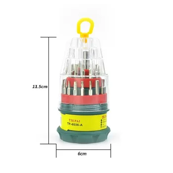 31PC Pagoda Izvijač Večnamensko Kombinacija Nastavite Ročno Univerzalno Kompaktno Praktični Prenosni Pogosto Uporablja