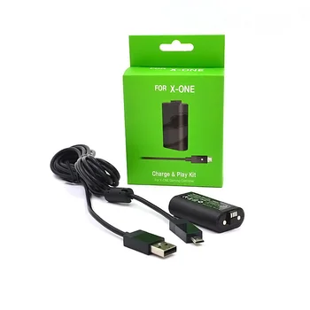1 x 1400mAh Baterija za ponovno Polnjenje Pack + USB Kabel za Polnjenje, Za XBOX EN Brezžični Krmilnik za Igre Gamepad Zamenjava Baterij