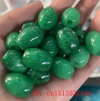 3pc Naravnih Green Jade Passepartout Kroglice DIY Zapestnica Bangle Čar Jadeit Nakit, Modni Dodatki Amulet Ženske Moški