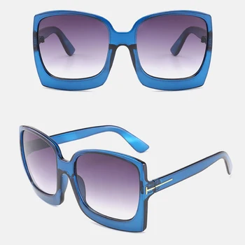 Velik Okvir Gradient sončna Očala Ženske Prevelik sončna očala blagovne Znamke Oblikovalec Plastike Ženski UV400 gafas de sol mujer sončna Očala
