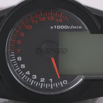 BREZPLAČNA DOSTAVA motornega kolesa LCD merilnik Hitrosti motornega kolesa Digitalni Števec merilnik Hitrosti merilnik vrtljajev, Primerni za 2&4 Valji