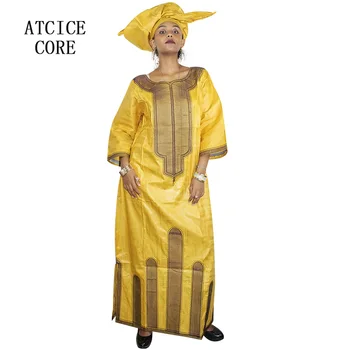 Afriške bazin riche design ženska obleka dashiki vezenje dolgo obleko