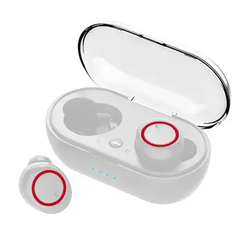 TWS in mobilnih Brezžičnih W12 Bluetooth 5.0 Slušalke Dotik za Nadzor Stereo Slušalke Čepkov Za Pametne telefone Z Mikrofonom