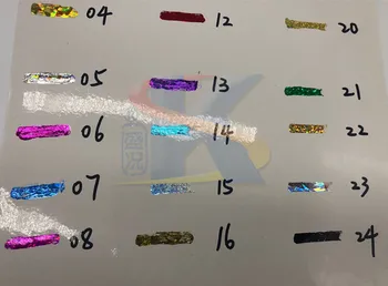 24 Laser Barve za 48 Kos Papirja, Železa in Laminator z Lepilom Gume DIY Vroče Folije