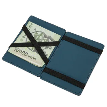 Nova Moda Mini Moške usnje čarobno denarnice, ženske Slim torbici majhne imetnik kreditne kartice za človeka, 5 barv